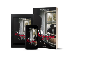 Vices et Préjugés disponible en livre broché, et ebook Visuel du roman Vices et Préjugés de ANYA SSOUB, présenté sous trois formats : livre broché, tablette et smartphone, mettant en valeur la couverture sombre et élégante.